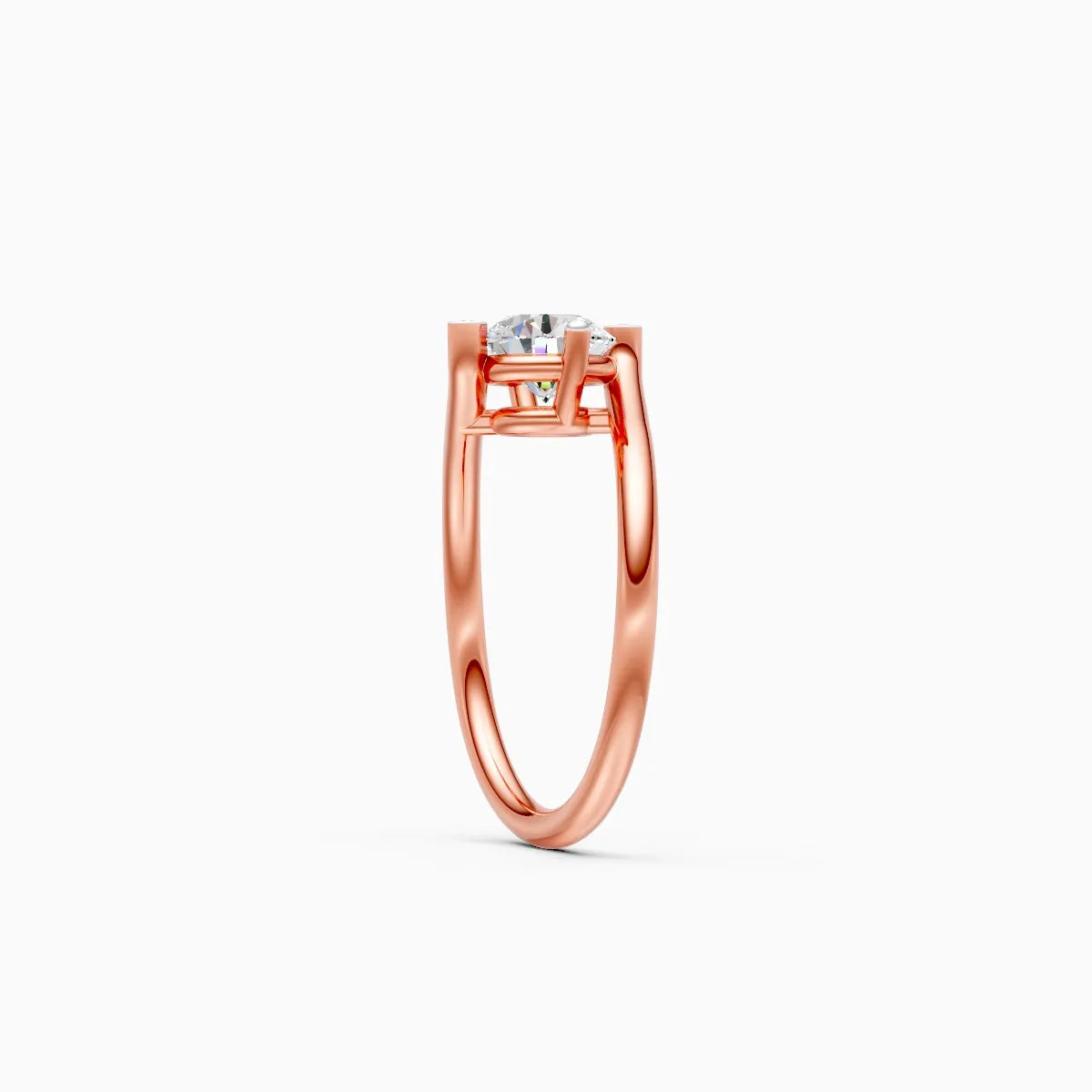 Classic Design Slim Band Solitaire Ring