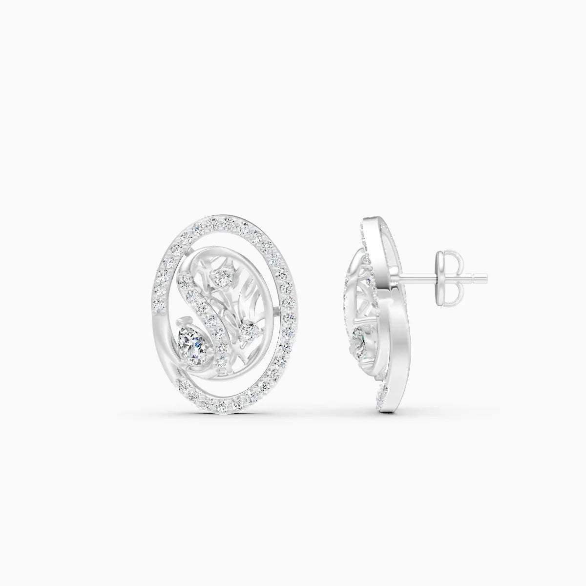 Lustre Loop Lab Grown Diamond Earrings