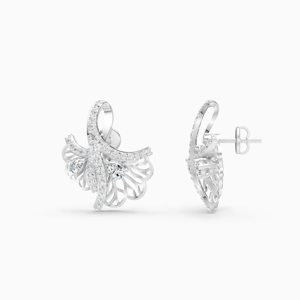 Butterfly Bloom Lab Grown Diamond Earrings