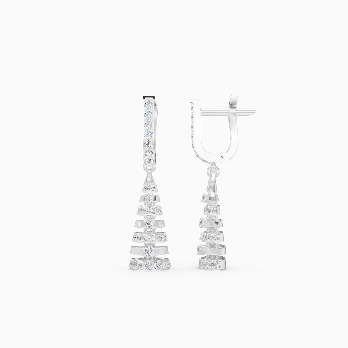 Tapered Elegance Drop Earrings Tiered to Perfection