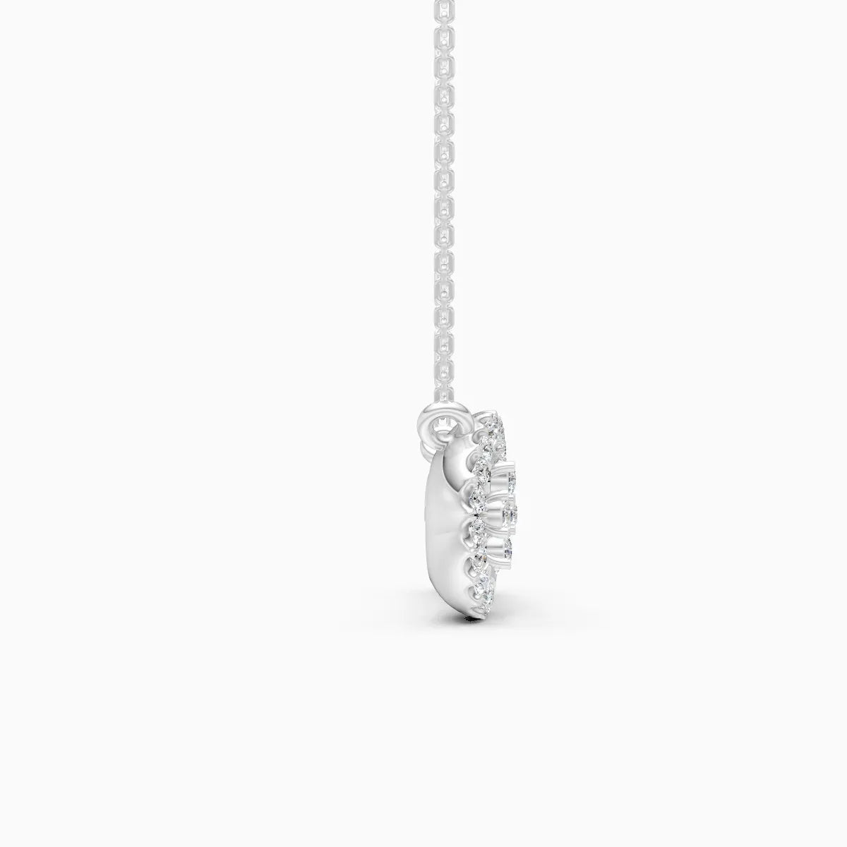 Infinity Embrace Delicate Diamond Necklace