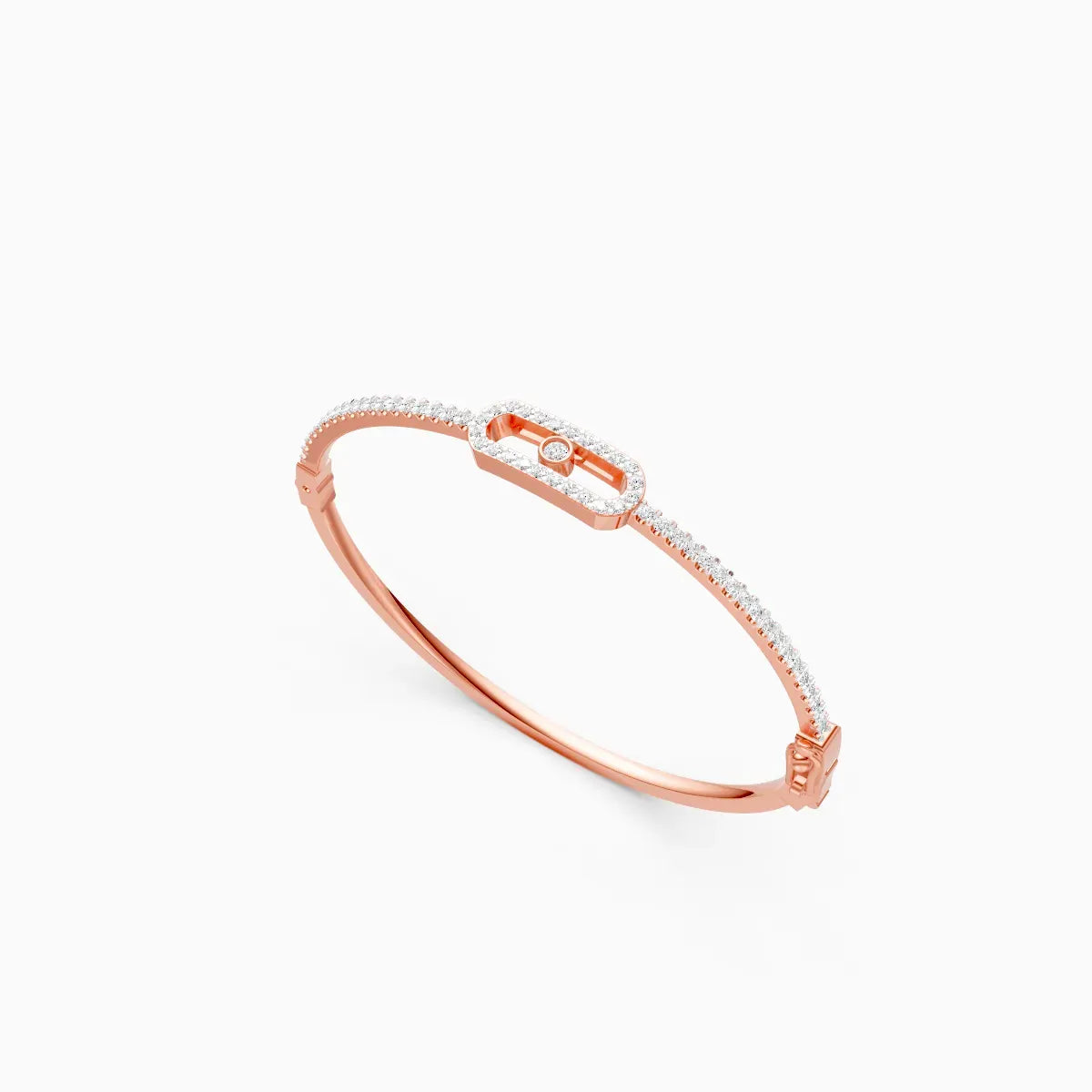 Sleek And Stylish Kada Style Diamond Bracelet