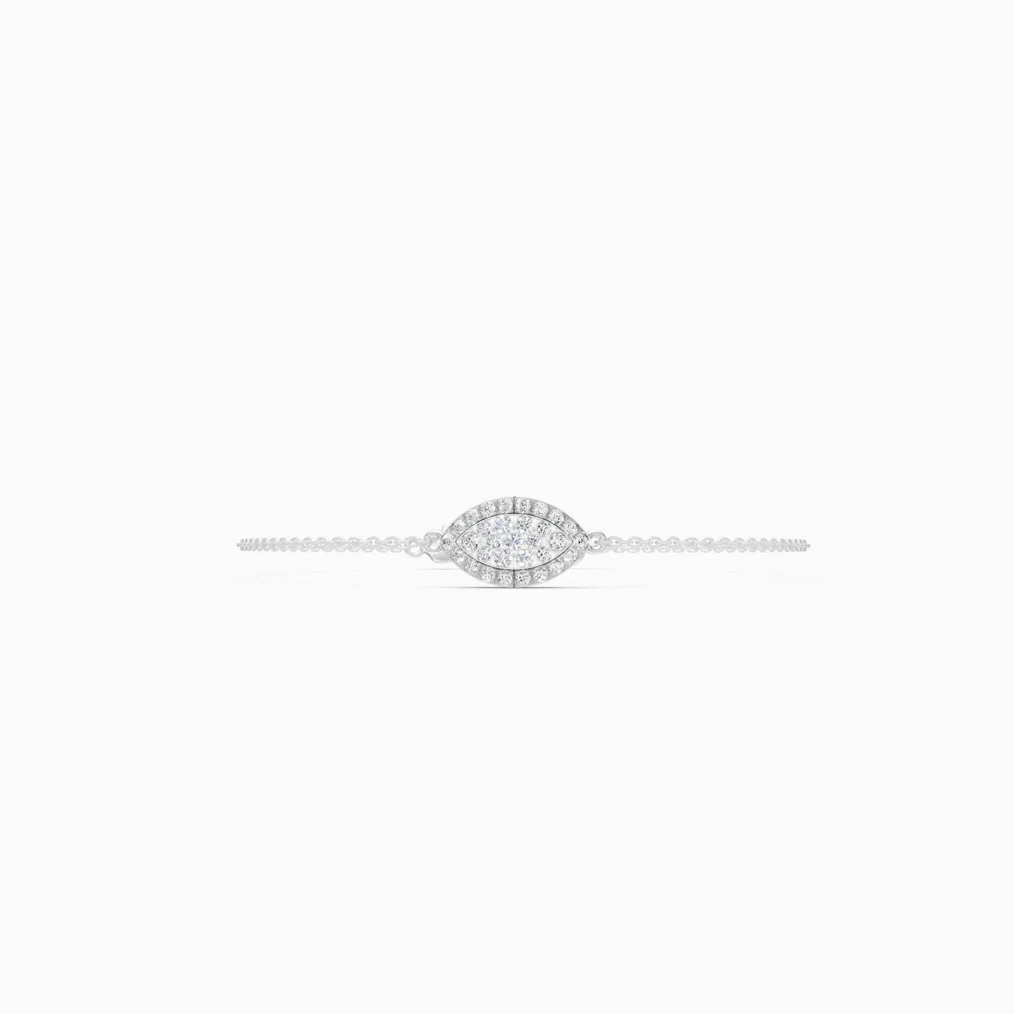 Stylish Luxe-Shaped Diamond Bracelet
