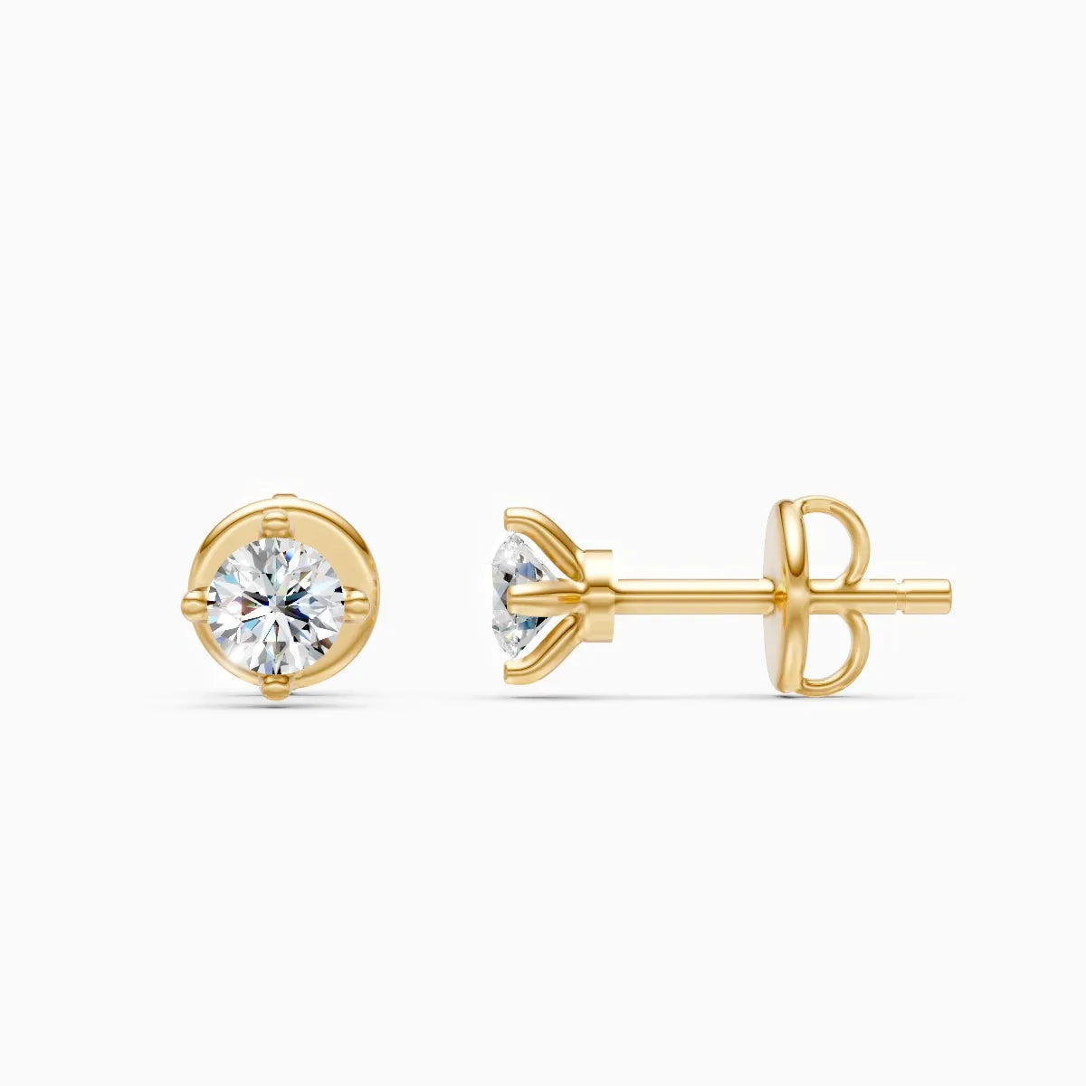 Classic Solitaire Lab Grown Diamond Studs