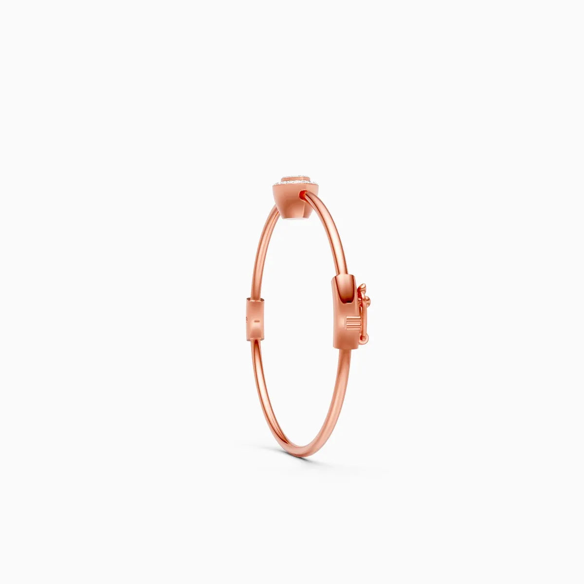 Stylish Signature-Shaped Diamond Bracelet