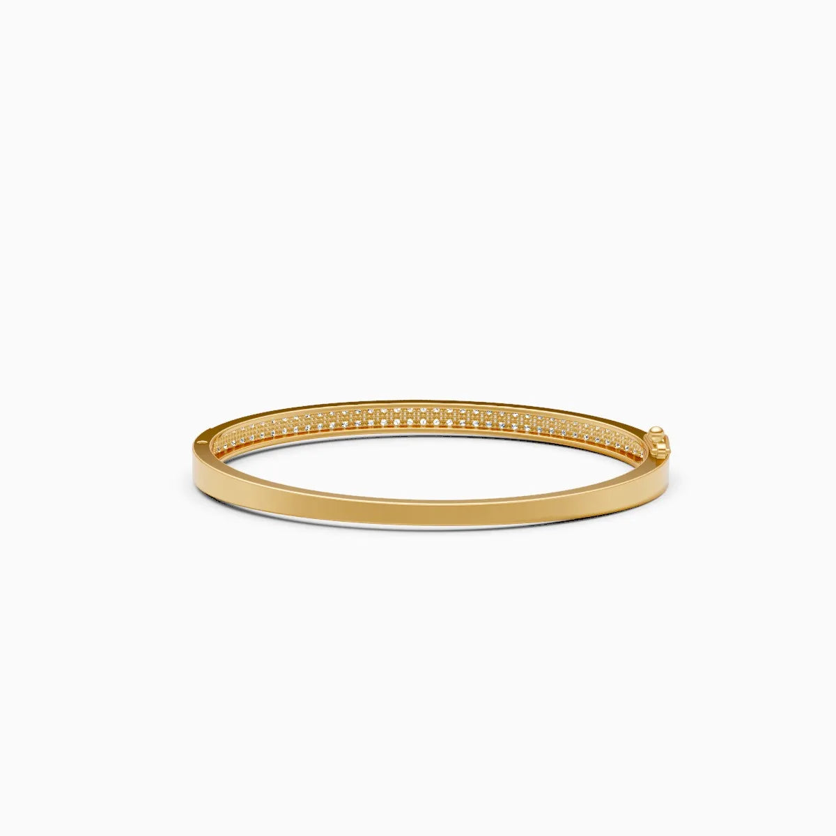 Eternity Two-Row Diamond Bangle