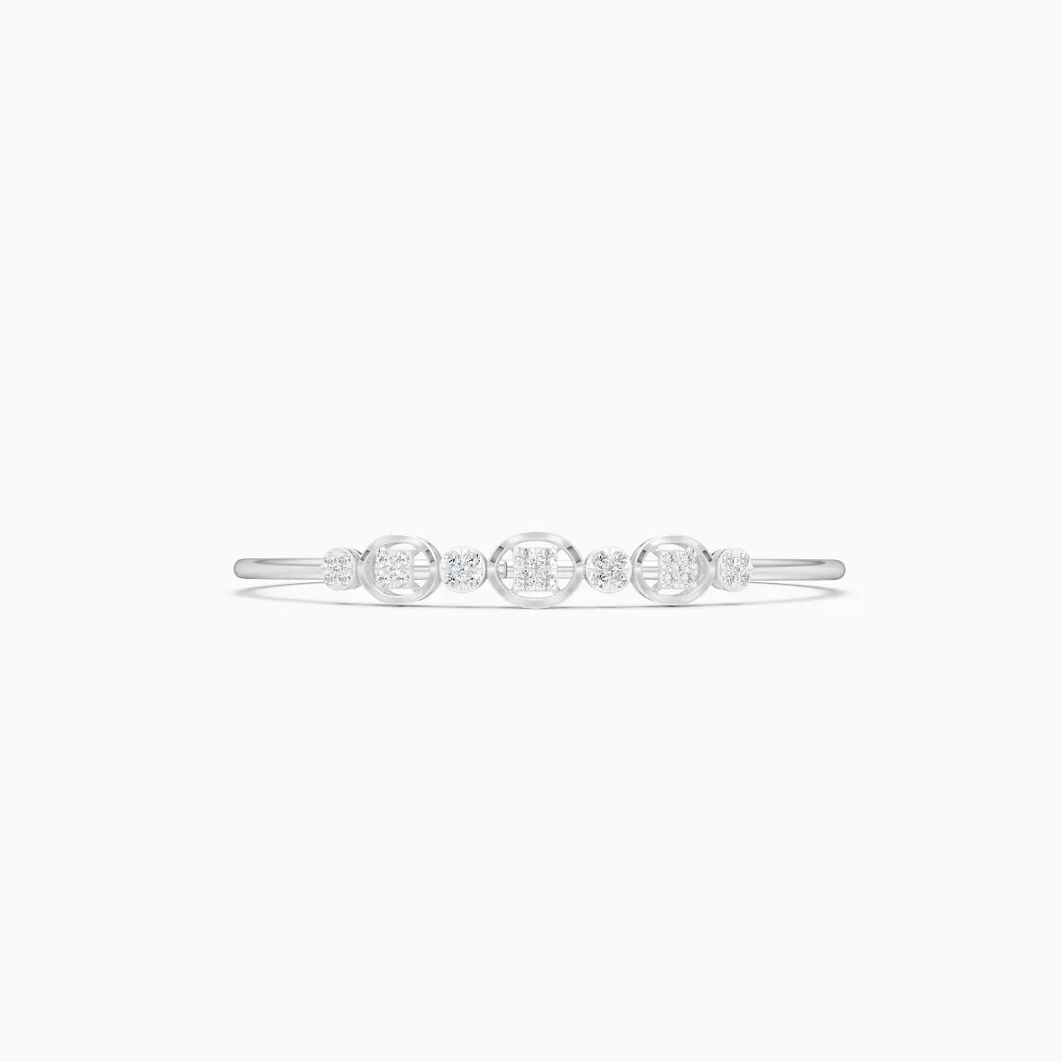 Delicate Triple Charm Diamond Bracelet