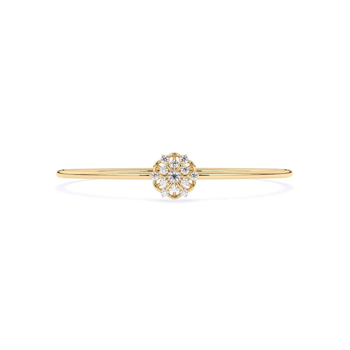 Gleaming Floral Lab Grown Diamond Bracelet