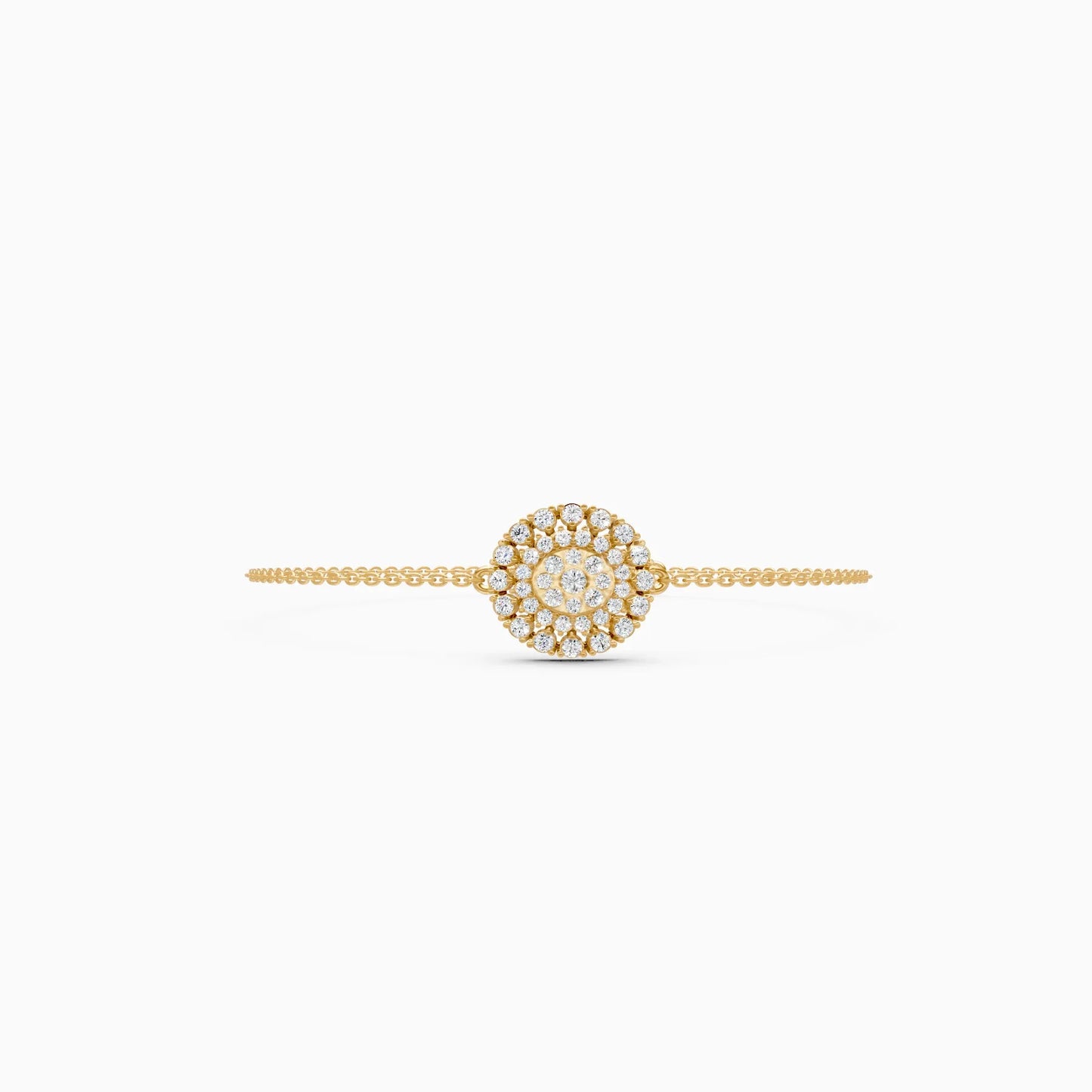 Cluster Lab Grown Diamond Halo Bracelet