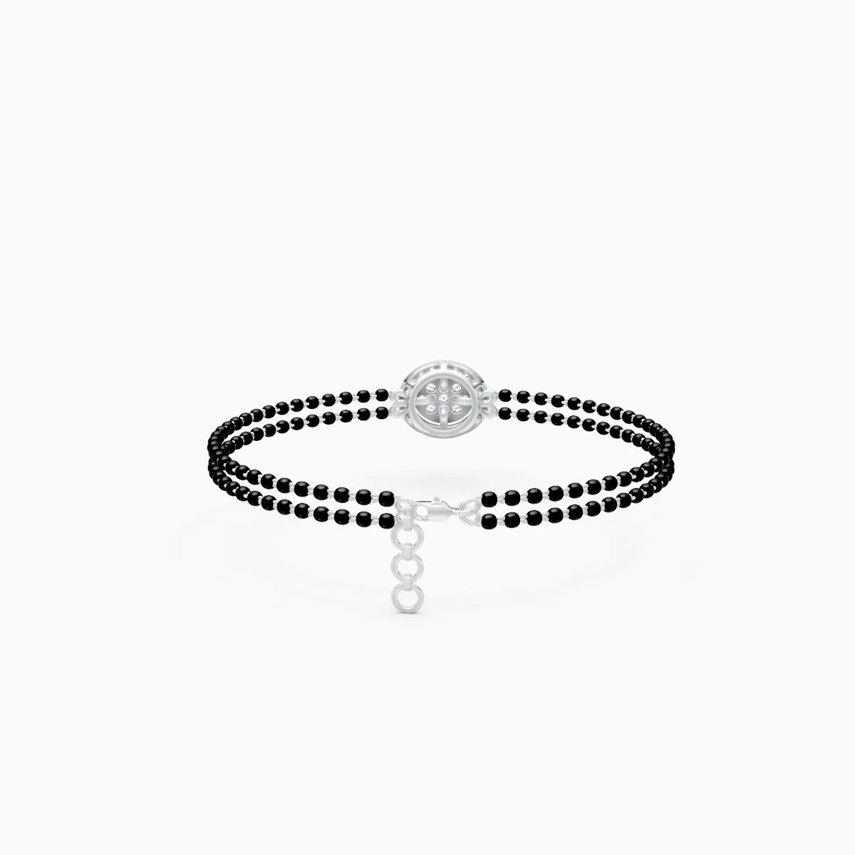 Circular Motif Lab Grown Diamond Mangalsutra Bracelet