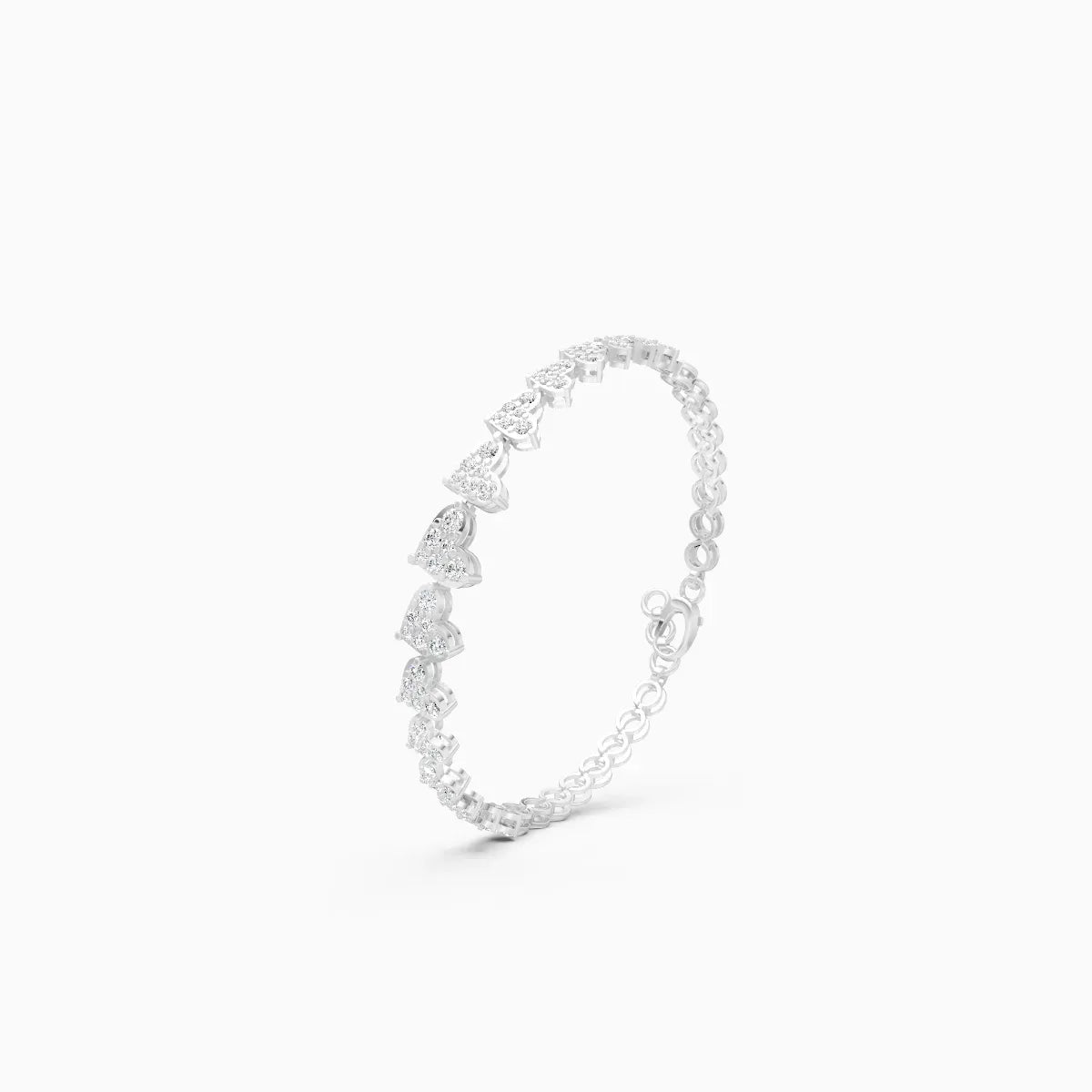 Whispers of Love Heart Diamond Bracelet