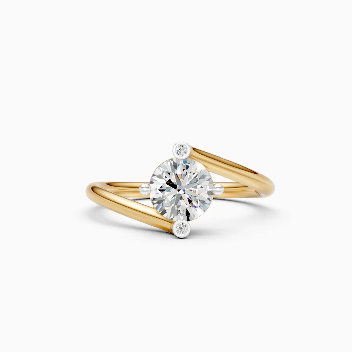 Classic Design Slim Band Solitaire Ring