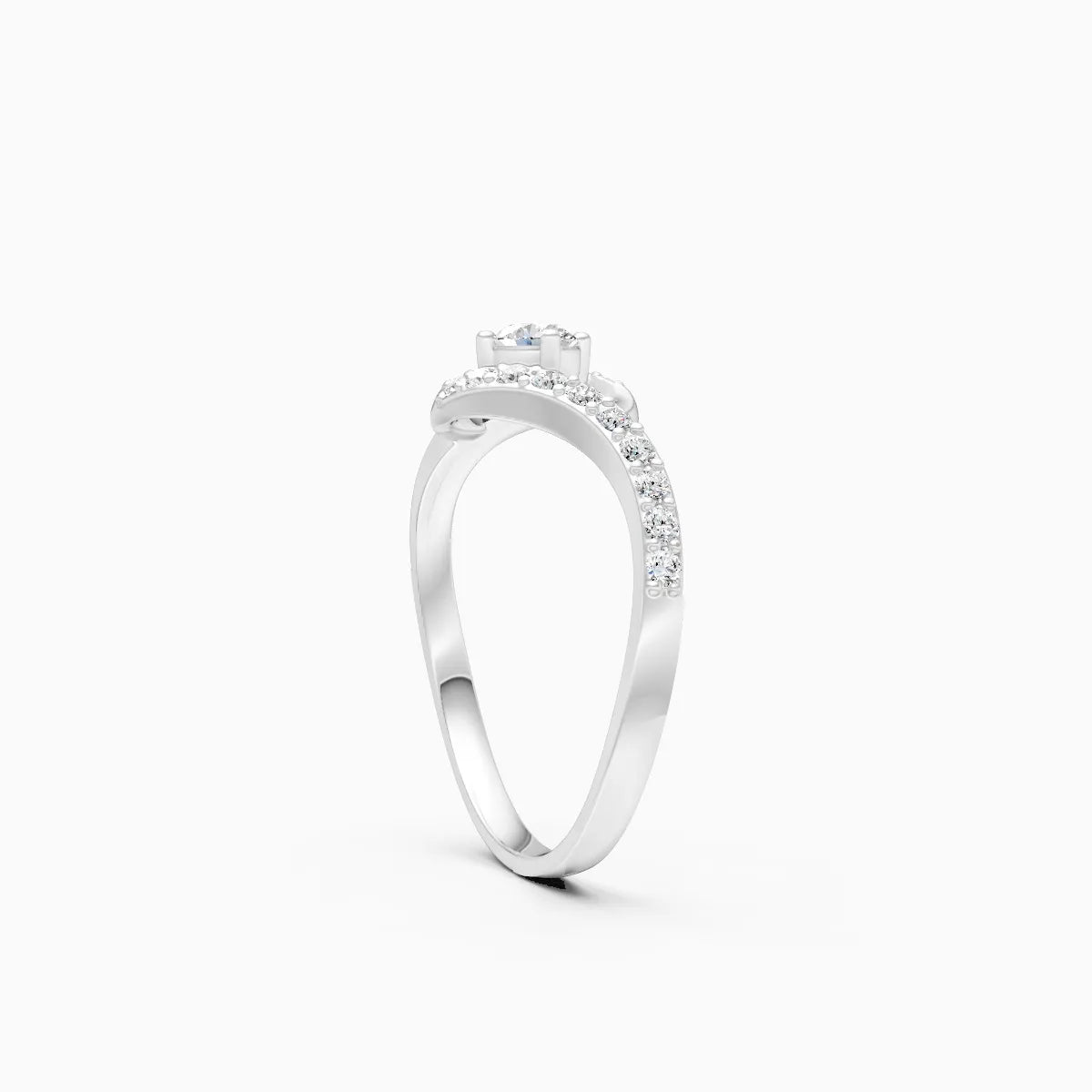 Dreamline Twirl Diamond Ring