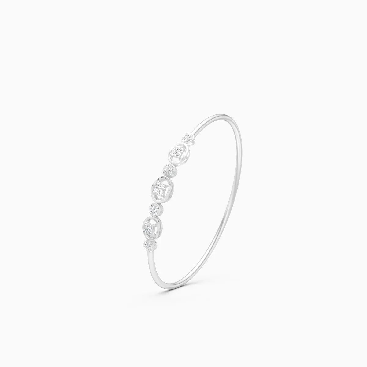 Delicate Triple Charm Diamond Bracelet