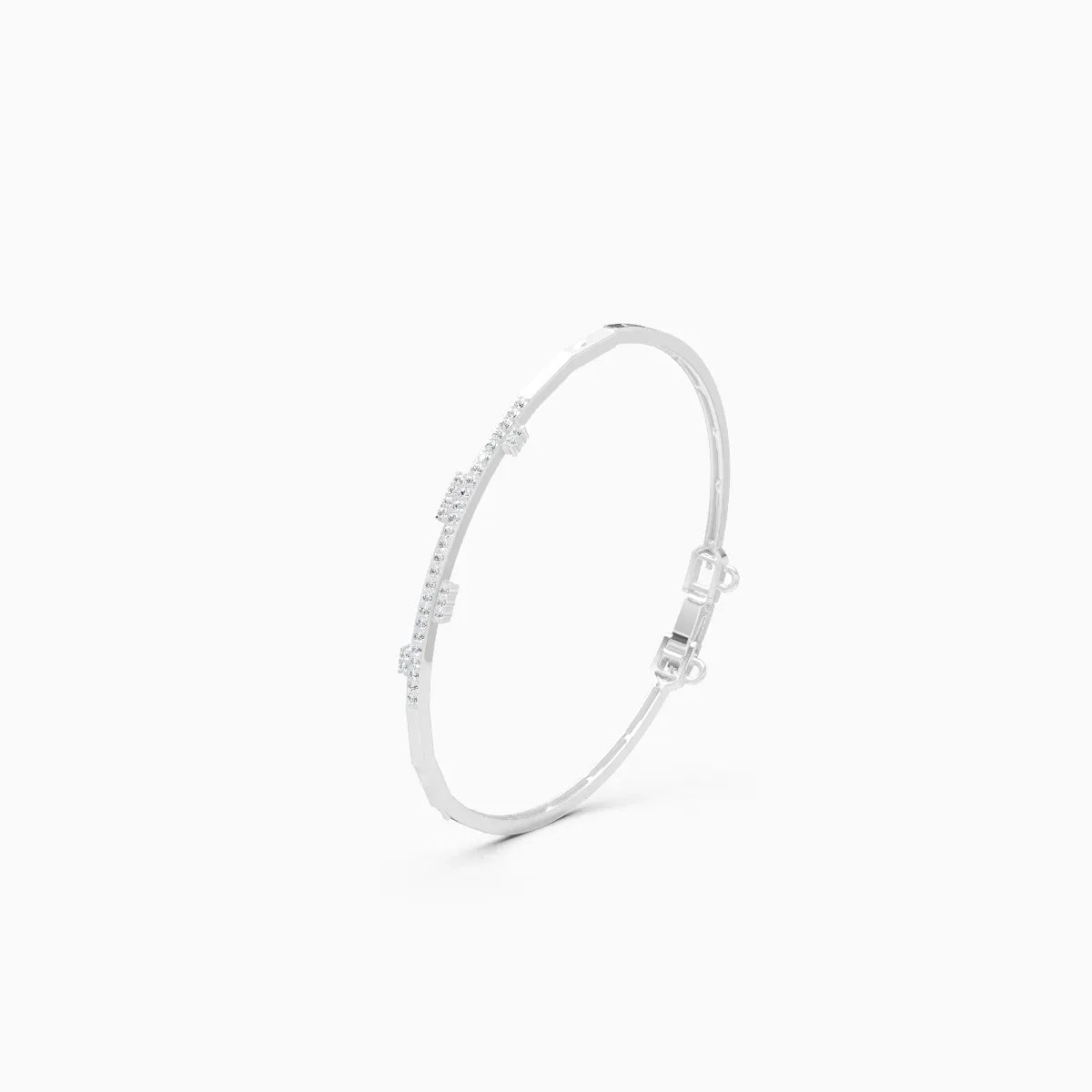 Single Line Light Weight Lab Grown Diamond Bracelet