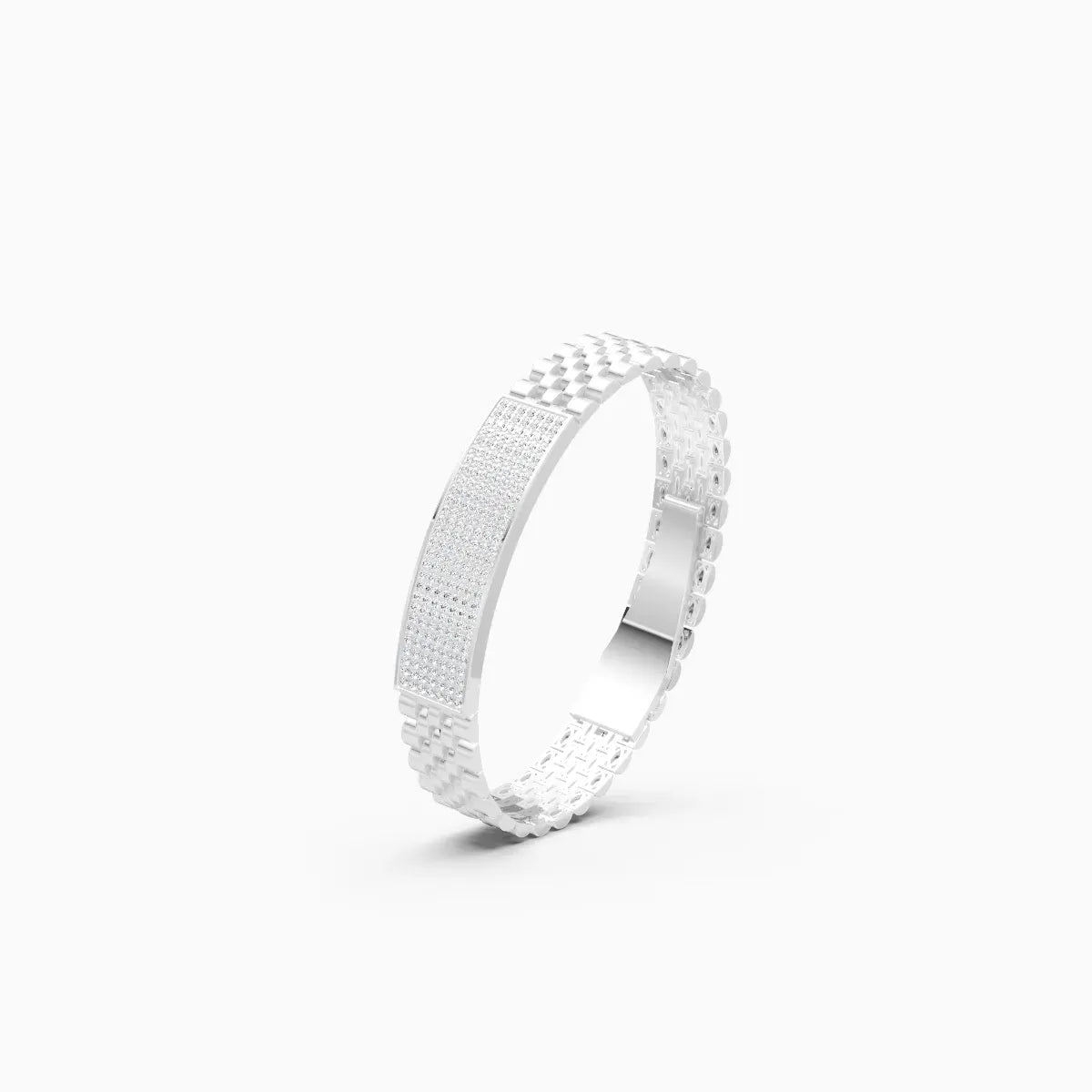 Luxurious Gold and Diamond Men's Bracelet