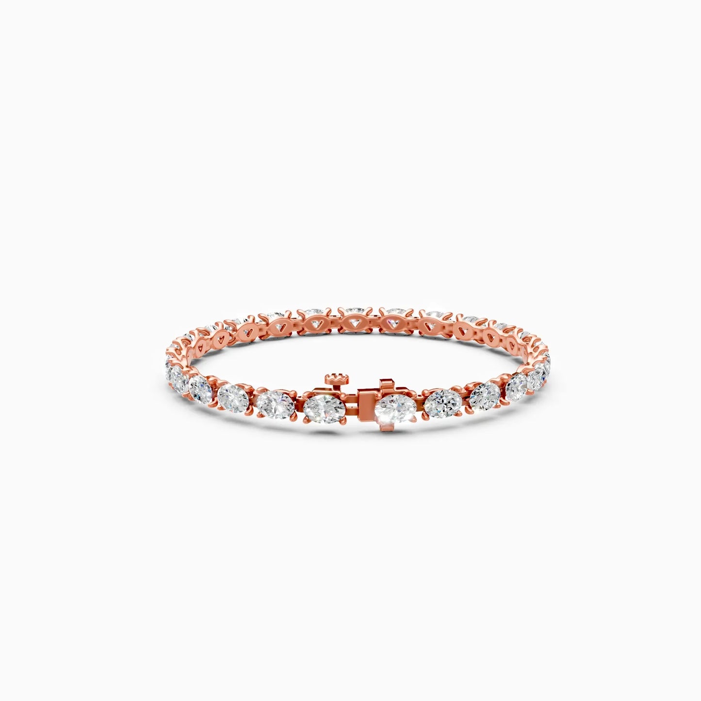 Infinity Shine Oval Diamond Bracelet