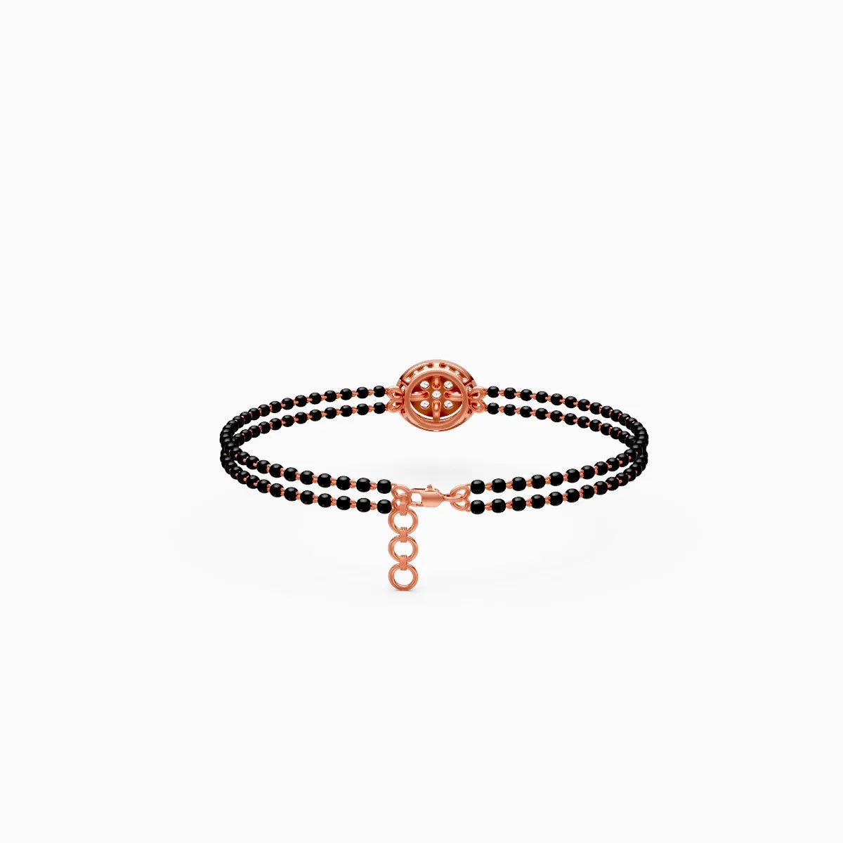 Circular Motif Lab Grown Diamond Mangalsutra Bracelet