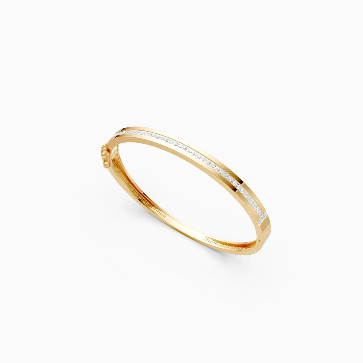 Shimmering Gold and Lab Diamond Crown Star Bracelet