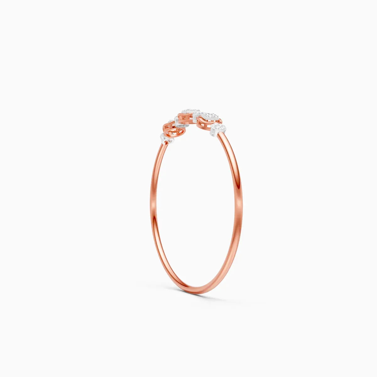 Delicate Triple Charm Diamond Bracelet