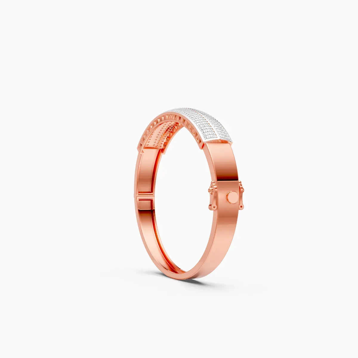 Modern Design Lab Grown Diamond Mens Bracelet