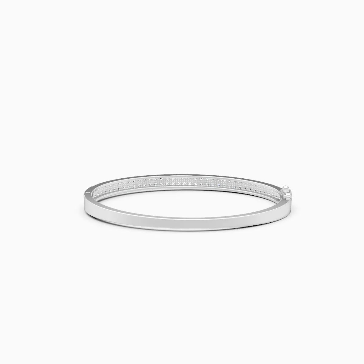 Eternity Two-Row Diamond Bangle