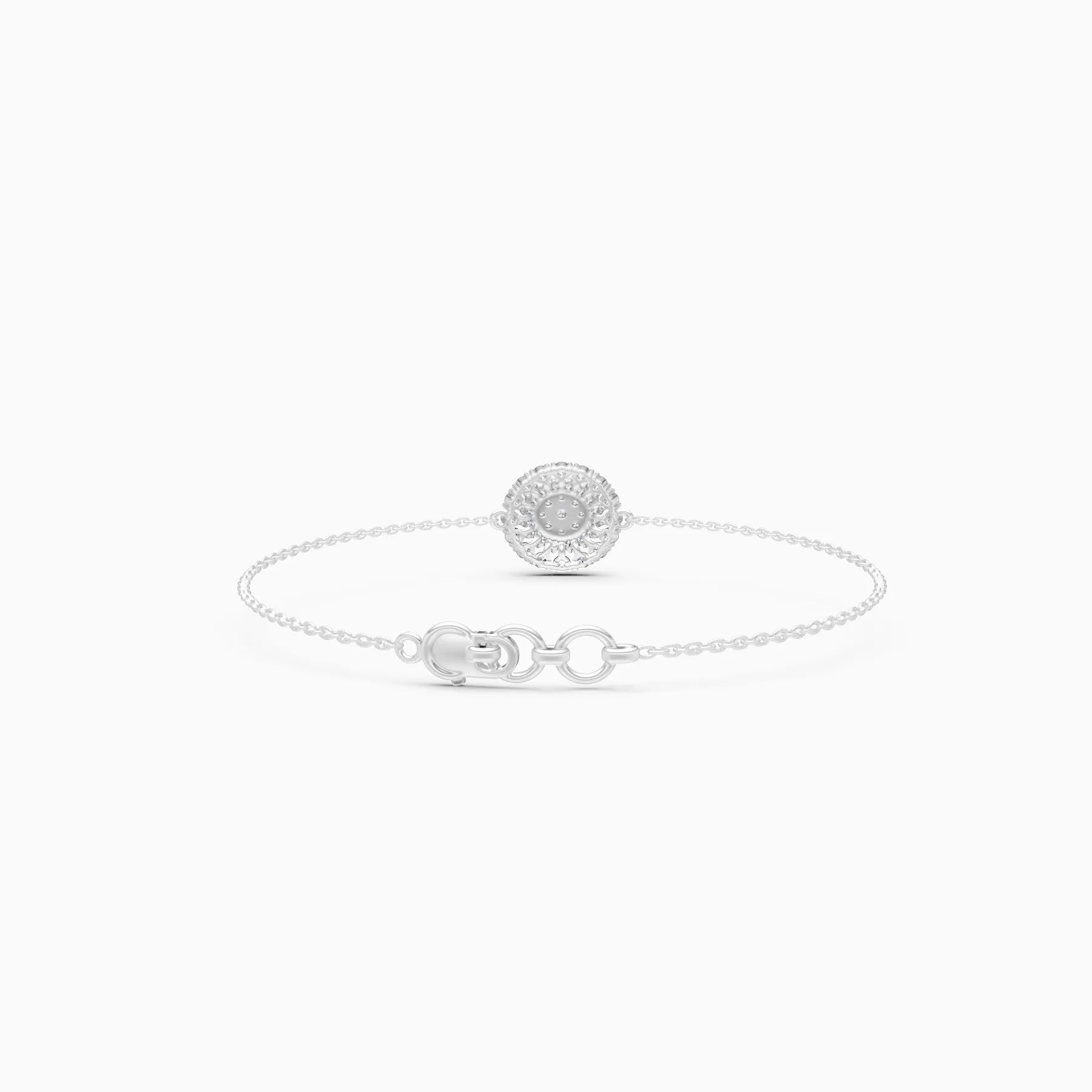 Cluster Lab Grown Diamond Halo Bracelet